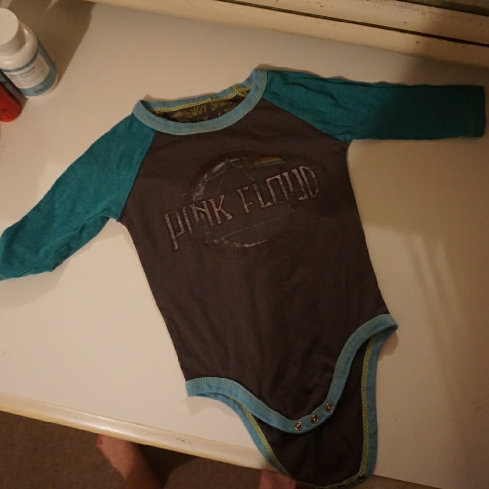 Pink Floyd baby onesie